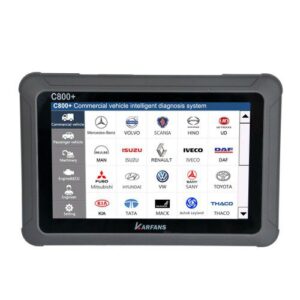 CAR FANS C800plus Diesel & Gasoline Vehicle Diagnostic Tool for Commercial Vehicle, Passenger Car, Machinery with Special Function