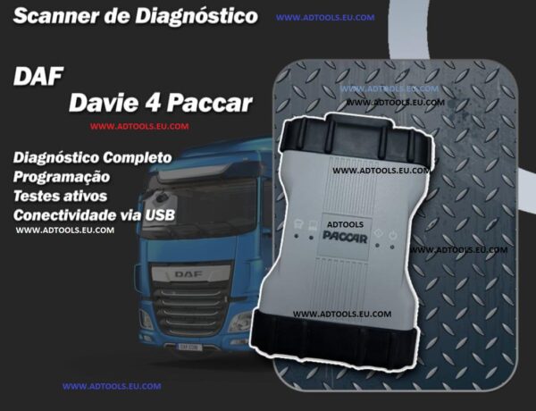 DAF PACCAR VCI Davie4 Diagnostic System Tools for European & North America Engines MX11 & MX-13 OEM Device & Software- 1 Year Free License Update v2025 - Image 3
