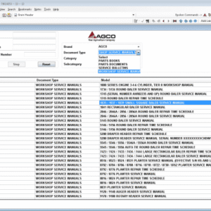 AGCO PARTS CATALOG & WORKSHOP MANUALS