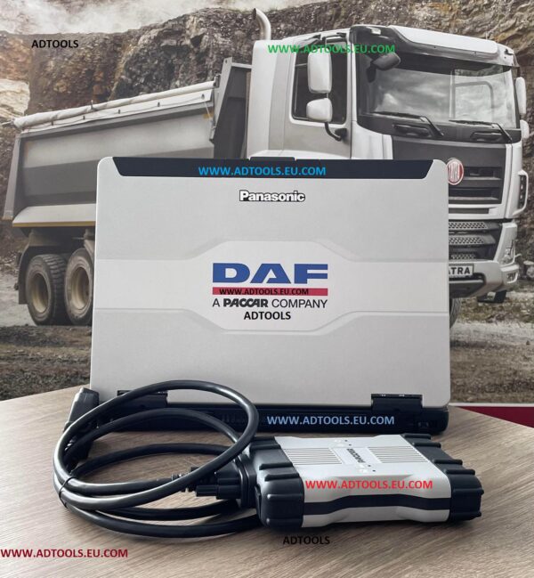DAF PACCAR VCI Davie4 Diagnostic System Tools for European & North America Engines MX11 & MX-13 OEM Device & Software- 1 Year Free License Update v2025