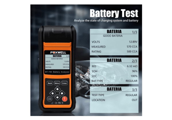 Foxwell BT780 Battery Analyzer BT-780 Battery Tester - Image 3