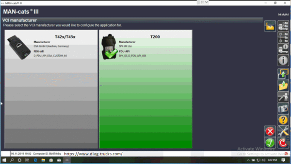 MAN-CATS III 17.3 Software