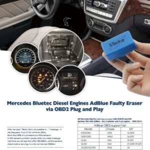 Mercedes Unichip AdBlue Faulty Lights OFF / Eraser OBD2 Tool for MB W164 W166 ISM/DSM control unit 722.9 reset renew virgin repair
