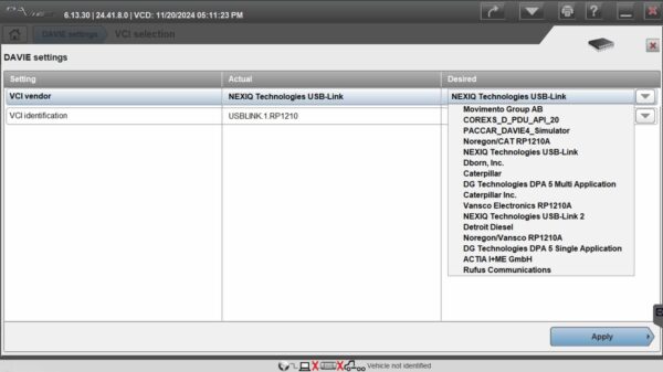 DAF PACCAR VCI Davie4 Diagnostic System Tools for European & North America Engines MX11 & MX-13 OEM Device & Software- 1 Year Free License Update v2025 - Image 7